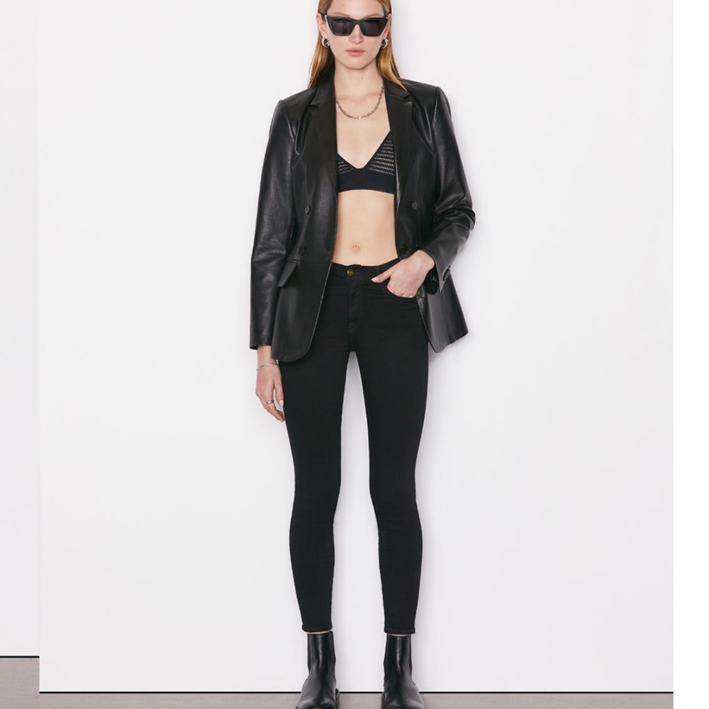 Frame Le High Skinny in Film Noir Size 2